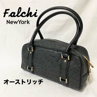 美品☆オーストリッチレザー Falchi new york ハンドバッグ