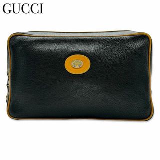 グッチ(Gucci)のオールドグッチ ヴィンテージ セカンドバッグ クラッチ ブラック メンズ(セカンドバッグ/クラッチバッグ)