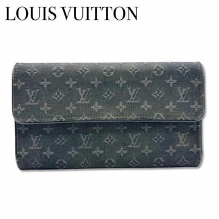 ルイヴィトン(LOUIS VUITTON)のルイヴィトン M92442 モノグラムミニ ポルト トレゾール 財布 グレー(財布)