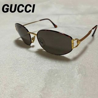 グッチ(Gucci)の【極美品】GUCCI グッチ　メガネサングラス　GG2600/S ゴールド(サングラス/メガネ)