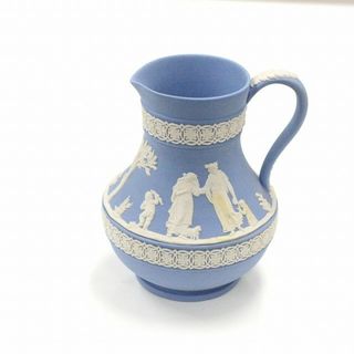 ウェッジウッド(WEDGWOOD)のウェッジウッド(WEDGWOOD) ジャスパー ブルー クリーマー ミルクポット ピッチャー 水差し 【中古】 JA-18919(その他)