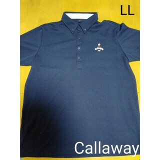 Callaway - 【№645】キャロウェイ Callaway ポロシャツ ゴルフ LL ネイビー