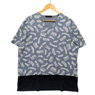 ルイヴィトン(LOUIS VUITTON)のLOUIS VUITTON ルイ・ヴィトン 18AW 品番 HEY06W Vネック Ｔシャツ ブルー系 サイズXXL 正規品 / 34405(Tシャツ/カットソー(半袖/袖なし))