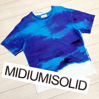 良品■MIDIUMISOLID ミディウミソリッド■地中海 タイダイ Tシャツ(Tシャツ/カットソー(半袖/袖なし))