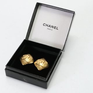 シャネル(CHANEL)の美品 ヴィンテージ シャネル 2887 29 イヤリング ココマーク ひし形 ゴールド アクセサリー レディース MHM J6-2(イヤリング)