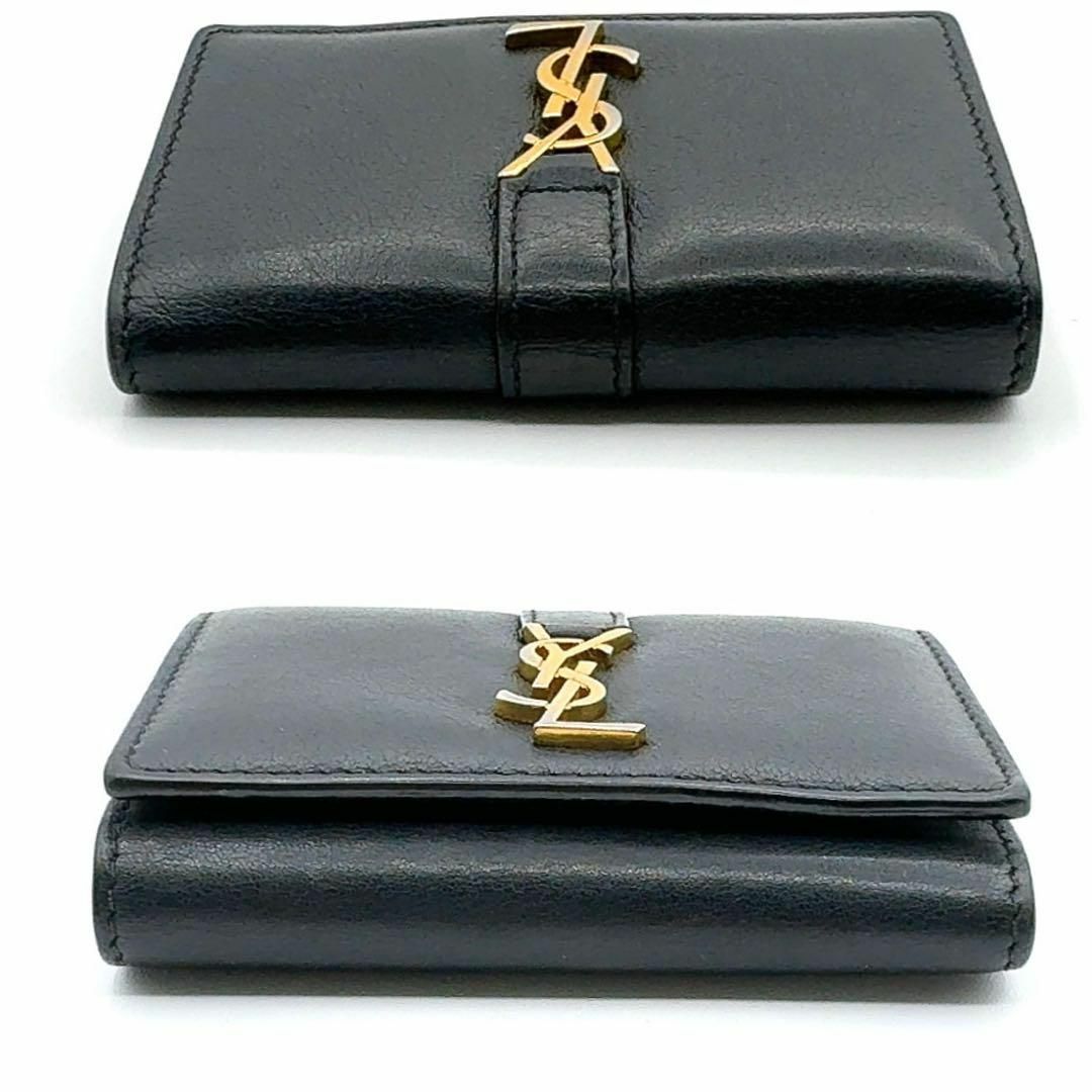 サンローラン キーケース カサンドラ ブラック×ゴールド金具 6連 レザー 本革 サンローラン キーケース カサンドラ ブラック×ゴールド金具 6連 レザー 本革