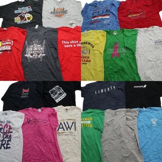 古着卸 まとめ売り カラーmix プリント 半袖Tシャツ 20枚セット (メンズ XL /2XL ) カレッジ風 プロチーム MBL カージナルス MT1514(その他)