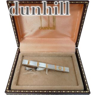 ダンヒル(Dunhill)の美品 ダンヒル dunhill ネクタイピン ロゴ シルバー(ネクタイピン)