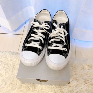 コンバース(CONVERSE)の美品　コンバース　オールスター　23.0 黒(スニーカー)