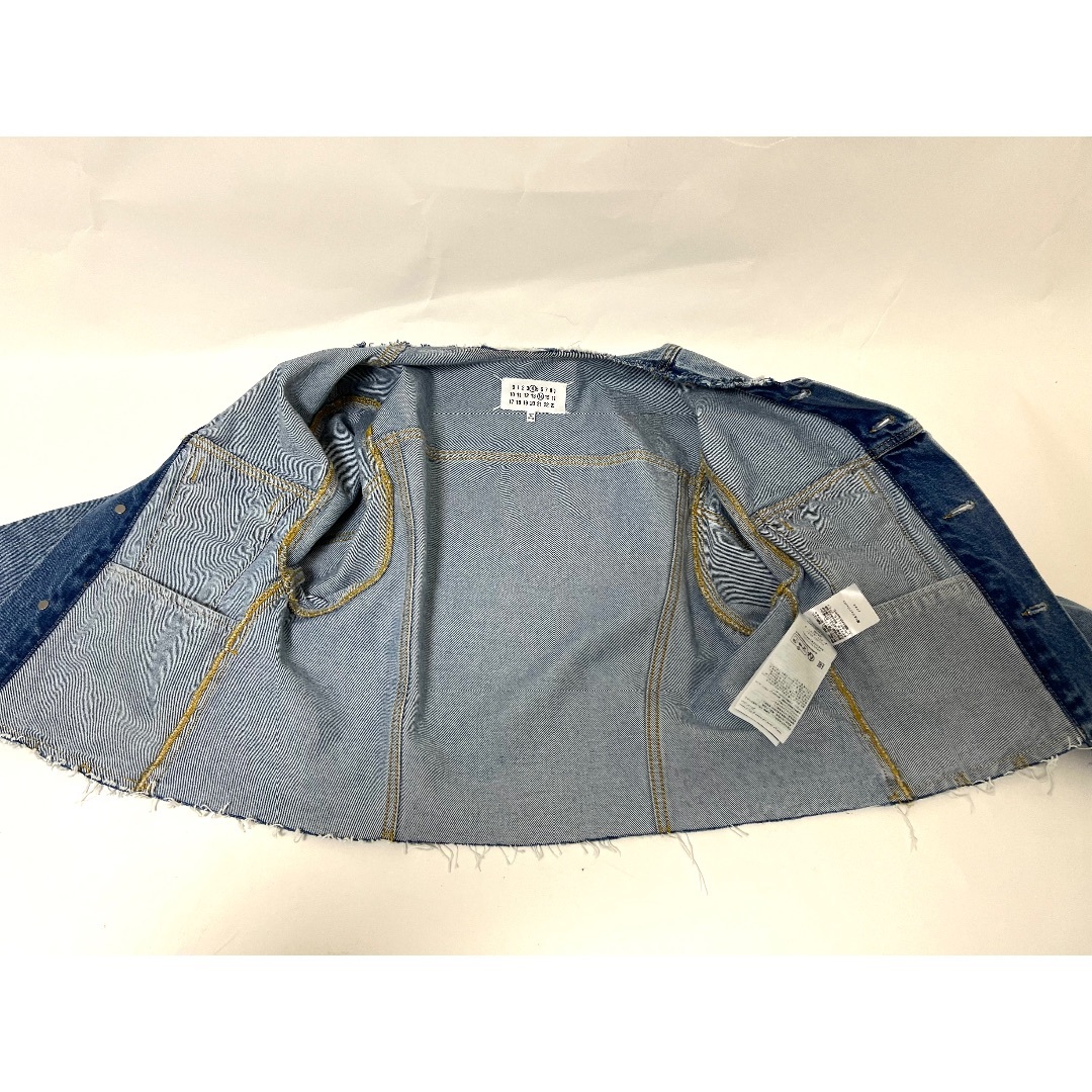 Maison Margiela メゾン マルジェラ デニム ジャケット Gジャン クロップドカラーレス #40 SI1AM0008 S30561 美品 Maison Margiela メゾン マルジェラ デニム ジャケット Gジャン