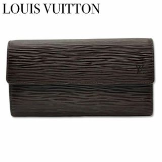 ルイヴィトン(LOUIS VUITTON)のルイヴィトン M6357D エピ ポルト クレディ 二つ折り 長財布 ブラウン(財布)