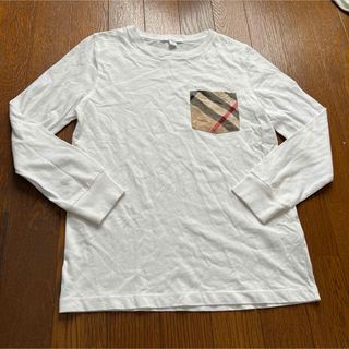 バーバリー(BURBERRY)のバーバリー　ロンT ホワイト　140cm(Tシャツ/カットソー)