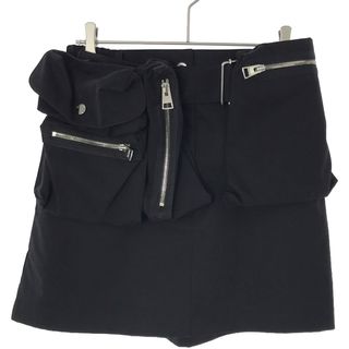 ジェイダブリューアンダーソン(J.W.ANDERSON)のJ.W.ANDERSON ジェイダブリュー アンダーソン 22AW SHORT UTILITY SKIRT ユーティリティーミニスカート SK0116PG0931999 ブラック 4(ミニスカート)