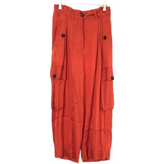 ドリスヴァンノッテン(DRIES VAN NOTEN)のDRIES VAN NOTEN ドリスヴァンノッテン 20SS レーヨンワイドカーゴパンツ  レッド系 34(その他)