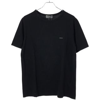 ヨウジヤマモトプールオム(Yohji Yamamoto POUR HOMME)のYohji Yamamoto POUR HOMME ヨウジヤマモト プールオム 23SS シグネチャーロゴクルーネックTシャツ HZ-T37-074 ブラック 3(Tシャツ/カットソー(半袖/袖なし))