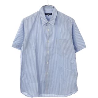 コムデギャルソンオム(COMME des GARCONS HOMME)のCOMME des GARCONS HOMME コムデギャルソンオム 2008SS ストライプ半袖シャツ HA-B062 ブルー S(シャツ)