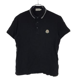 モンクレール(MONCLER)のMONCLER モンクレール MAGRIA POLO ポロシャツ  ブラック L(ポロシャツ)