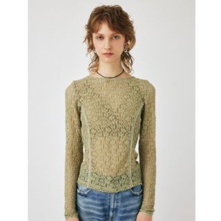 マウジー(moussy)のmoussy BACK OPEN LACE CUT トップス(シャツ/ブラウス(長袖/七分))