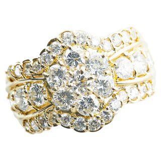 美品 K18YG イエローゴールド リング 指輪 ダイヤ 2.00ct 【1-0151005】(リング(指輪))