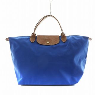 ロンシャン(LONGCHAMP)のロンシャン プリアージュL トートバッグ ハンドバッグ ナイロン レザー 青(トートバッグ)