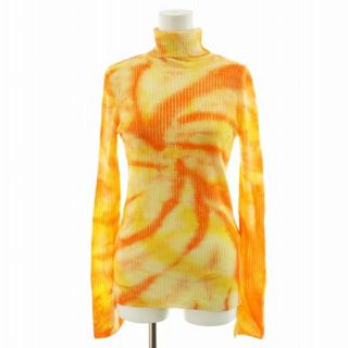 ナゴンスタンス 21SS Tie Dye リブニット 長袖 38 M オレンジ(ニット/セーター)