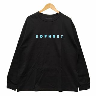 ソフネット(SOPHNET.)のSOPHNET. ソフネット 22AW 品番 SOPH-222046 L/S CLASSIC LOGO TEE 長袖Ｔシャツ ブラック サイズXL 正規品 / B5364(Tシャツ/カットソー(七分/長袖))