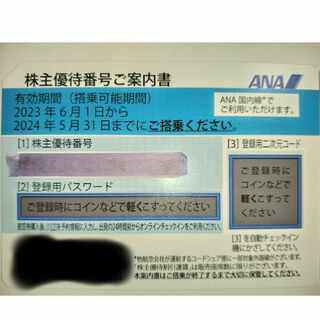 ANA(全日本空輸) - ANA 全日空 株主優待券 割引券 1枚※有効期限：2024年5月31日