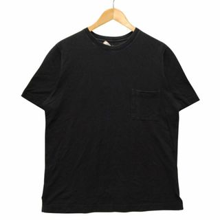 エルメス(Hermes)のHERMES エルメス 鹿の子地 ポケット付 半袖Ｔシャツ ブラック サイズXL 正規品 / B5367(Tシャツ/カットソー(半袖/袖なし))