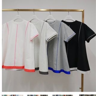 完売　新品　LINKABLEリンカブル　フレアシルエットTシャツ(シャツ/ブラウス(半袖/袖なし))