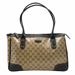 Gucci - グッチ GUCCI ショルダーバッグ GGクリスタル PVCコーティングキャンバス ブラウン ユニセックス 293599 送料無料【中古】 z1110