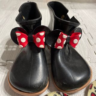 ディズニー(Disney)のレインブーツ　長靴　Minnie　ミニーマウス　17cm?(長靴/レインシューズ)