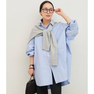 Plage  Oxford Long シャツ  サックスブルー