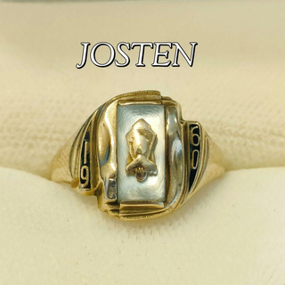 JOSTEN ジャスティン カレッジリング 10K 1960年 ヴィンテージ(リング(指輪))