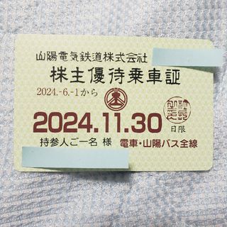 山陽電気鉄道　株主優待乗車証　定期券　沿線施設株主優待券(その他)