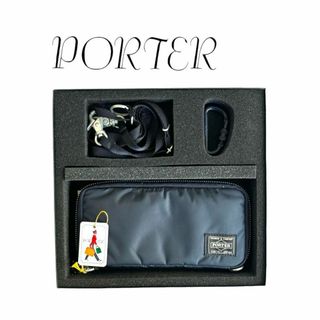 完売品　美品　PORTER LIBERTY ショルダーウォレット　ネイビー(長財布)