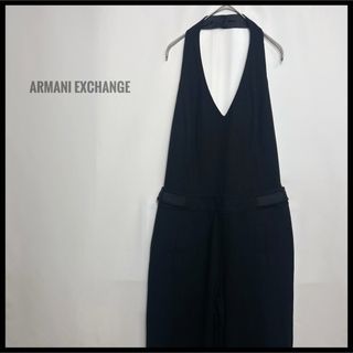 アルマーニエクスチェンジ(ARMANI EXCHANGE)のARMANI EXCHANGE ジャンスカサロペット　パンツ　ブラック　高見え(サロペット/オーバーオール)