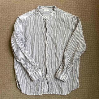 ユニクロ(UNIQLO)のUNIQLO ユニクロ リネン linen スタンドカラーシャツ 長袖(シャツ)