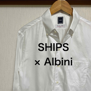 シップス(SHIPS)の【美品】SHIPS × Albini オックスフォード　イタリアンBD シャツ(シャツ)