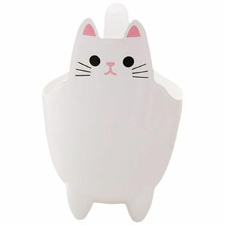 【色: White】Frcolor 卓上ゴミ箱 ミニゴミ箱 かわいい猫 おしゃれ(ごみ箱)