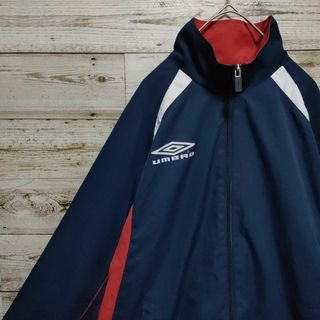 アンブロ(UMBRO)の【704】00s アンブロ　バイカラー　ラグラン　フルジップ　トラックジャケット(ナイロンジャケット)