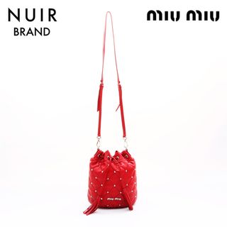 ミュウミュウ(miumiu)のミュウ ミュウ Miu Miu スタッズ ショルダーバッグ(ショルダーバッグ)