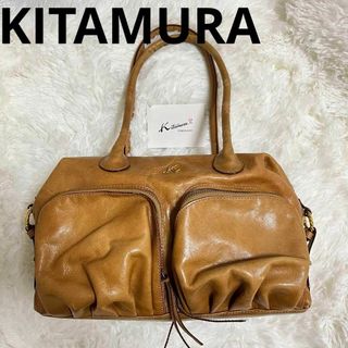 Kitamura - 【美品】キタムラ　KITAMURA  トートバッグ　ベージュ　レザー