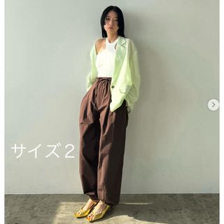 クラネ(CLANE)のCLANE COTTON PARACHUTE PANTS サイズ２(カジュアルパンツ)