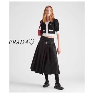 PRADA - PRADA♡ クロップドコットンカーディガン