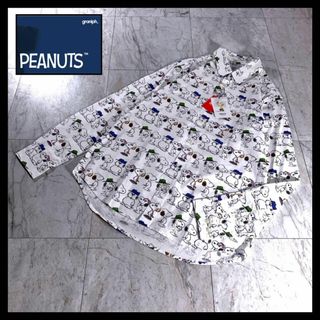 グラニフ(Graniph)の新品 グラニフ PEANUTS スヌーピー 総柄 シャツ M(シャツ)