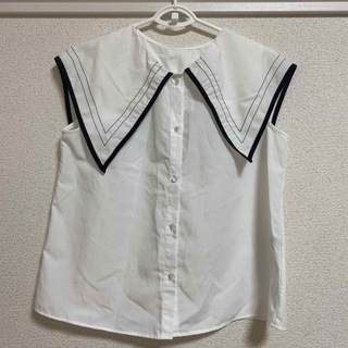 しまむら 2PINK セーラーカラーシャツ(Tシャツ/カットソー(半袖/袖なし))