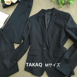 TAKA-Q - タカキュー　スーツセットアップ　ジャケット　パンツ　スカート　3点セット　M