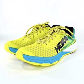 HOKA ONE ONE - 【ほぼ新品】ホカオネオネ エボ カーボン ロケットスニーカー イエロー 24.5