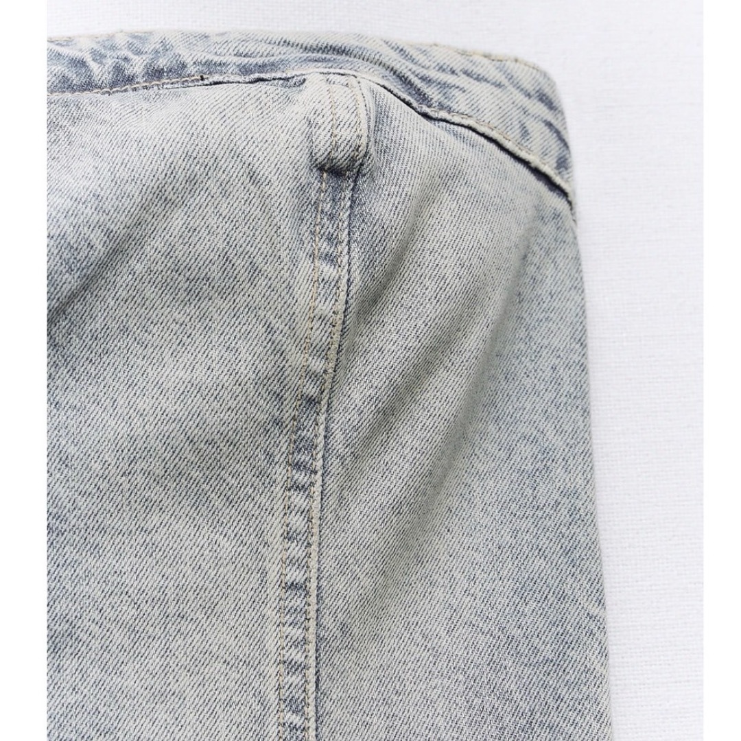 ZARA - TRFデニムボックスプリーツワンピースの通販 by ぽんぽこ ZARA - TRFデニムボックスプリーツワンピースの通販 by ぽんぽこ
