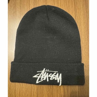 STUSSY - Stussy 黒 ニット帽